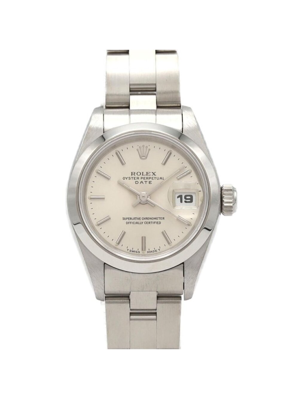 Rolex Oyster Perpetual Date SS Automatic Winding T Number Watch